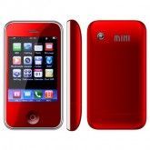 Celular Smartphone Mini Hiphone com 2 Chips e TV - Vermelho